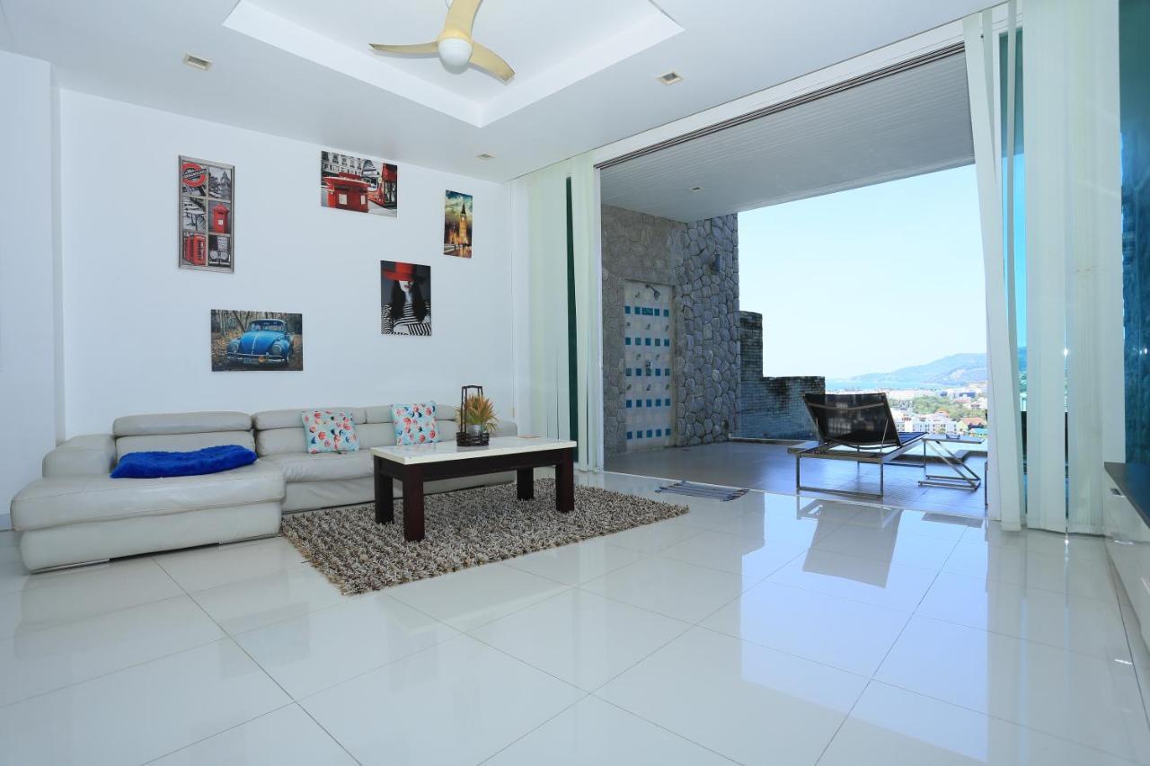 Seaview Villa Patong 芭东海景3卧别墅 5分钟到江西冷 4Bdr Pool エクステリア 写真